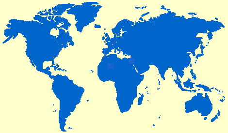 Map of the World Freepower Locations